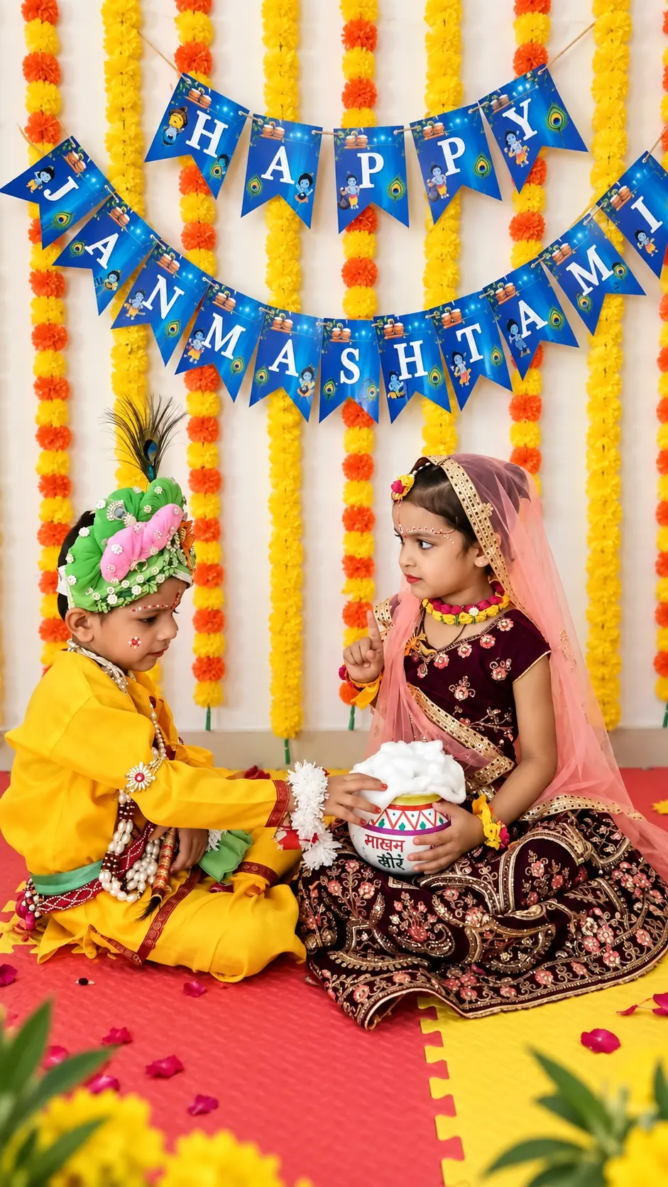 Janmashtami celebration at Delhi Premium School Kasganj